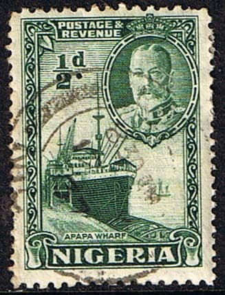 Nigeria 1936 King George V SG 34 Apapa Wharf Fine Used