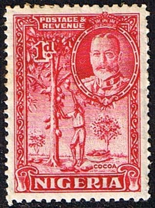 Nigeria 1936 King George V SG 35 Cocoa Fine Mint