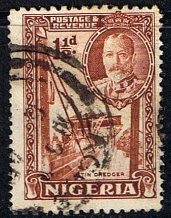 Nigeria 1936 King George V SG 36 Tin Dredger Fine Used