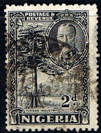 Nigeria 1936 King George V SG 37 Timber Industry Fine Used