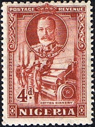 Nigeria 1936 King George V SG 39 Cotton Ginnery Fine Mint