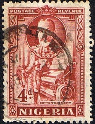 Nigeria 1936 King George V SG 39 Cotton Ginnery Fine Used