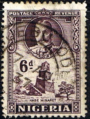 Nigeria 1936 King George V SG 40 Habe Minaret Fine Used
