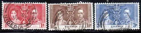Nigeria 1937 King George VI Coronation Fine Used