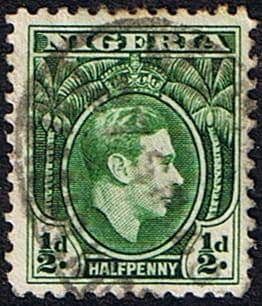 Nigeria 1938 SG 49 George VI Head Fine Used