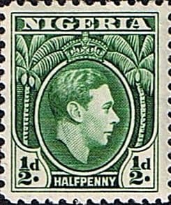 Nigeria 1938 SG 49a George VI Head Fine Mint
