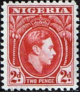 Nigeria 1938 SG 52ab George VI Head Fine Mint