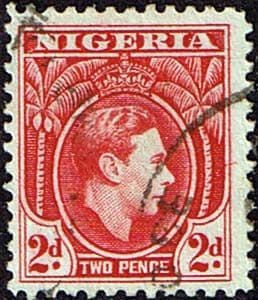 Nigeria 1938 SG 52ab George VI Head Fine Used