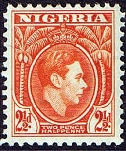 Nigeria 1938 SG 52b George VI Head Fine Mint