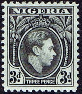 Nigeria 1938 SG 53b George VI Head Fine Mint
