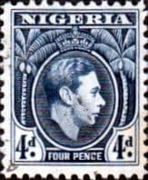 Nigeria 1938 SG 54a George VI Head Fine Used