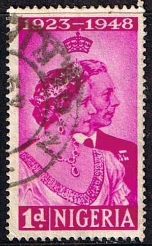 Nigeria 1948 King George VI Royal Silver Wedding SG 62 Fine Used