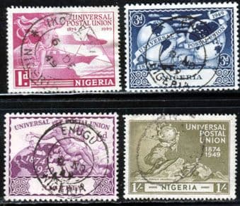 Nigeria 1949 Universal Postal Union Set Fine Used