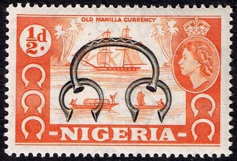 Nigeria 1953 SG 69 Old Manilla Currency Fine Mint