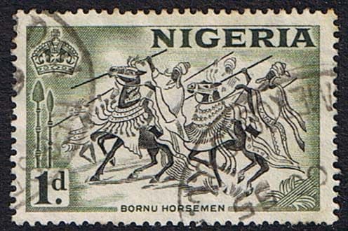 Nigeria 1953 SG 70 Bornu Horsemen Fine Used