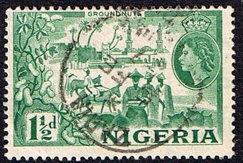 Nigeria 1953 SG 71 Ground Nuts Fine Used