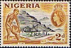 Nigeria 1953 SG 72a Tin Minning Fine Mint