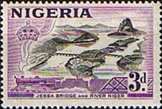Nigeria 1953 SG 73a Jerbba Bridge Fine Mint