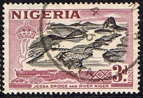 Nigeria 1953 SG 73a Jerbba Bridge Fine Used