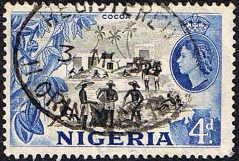 Nigeria 1953 SG 74 Cocoa Fine Used