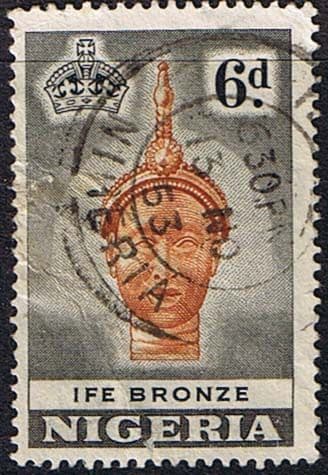 Nigeria 1953 SG 75 Ife Bronze Fine Used