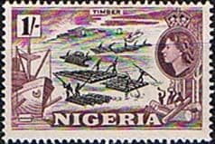 Nigeria 1953 SG 76 Timber Fine Mint