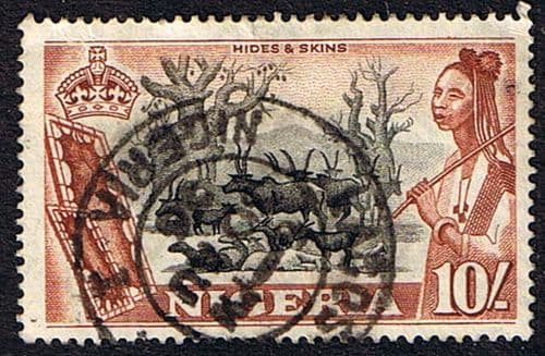 Nigeria 1953 SG 79 Hides and Skins Fine Used