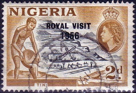 Nigeria 1956 Royal Visit Fine Used