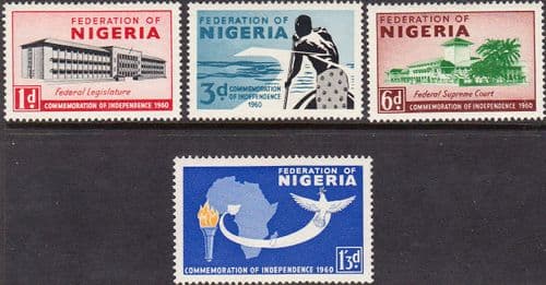 Nigeria 1960 Independence Commemoration Set Fine Mint