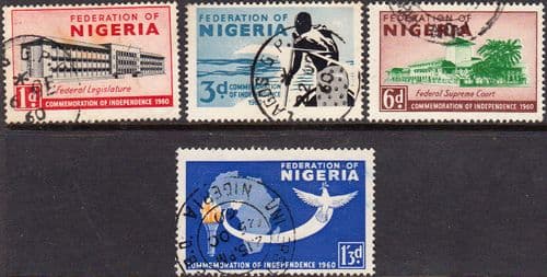 Nigeria 1960 Independence Commemoration Set Fine Used