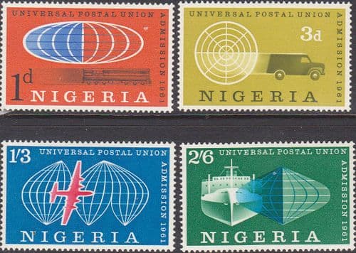 Nigeria 1961 Universal Postal Union Set Fine Mint