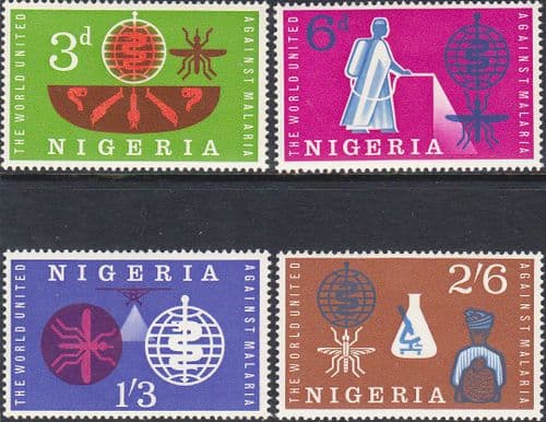 Nigeria 1962 Malaria Eradication Set Fine Mint