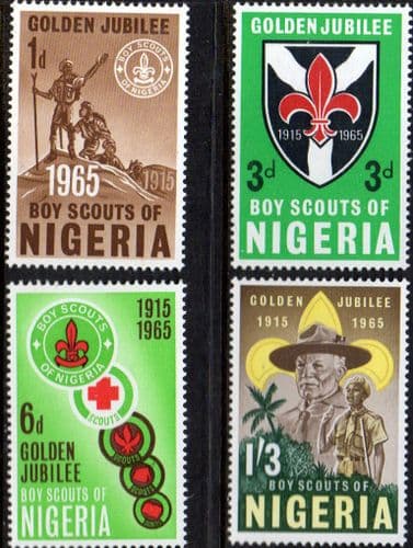 Nigeria 1965 Scouts Movement Set Fine Mint