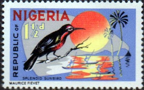 Nigeria 1965 SG 174 Splendid Sunbird Fine Mint