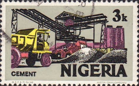 Nigeria 1975 SG 340 Cement Fine Used