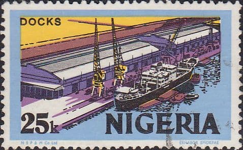 Nigeria 1975 SG 349 Docks Fine Used