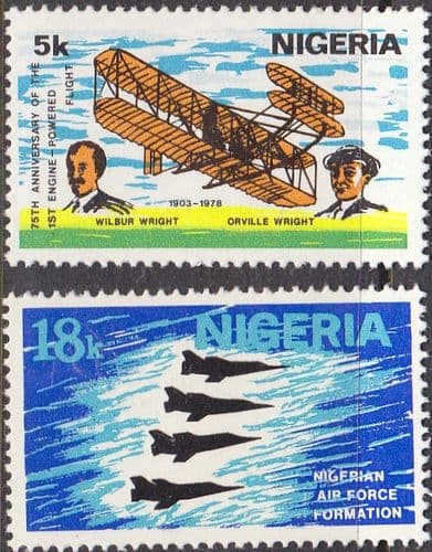 Nigeria 1978 SG 393 - 4 Powered Flight Set Fine Mint