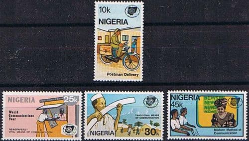 Nigeria 1983 SG 455 - 8 World Communications Year Set Fine Mint