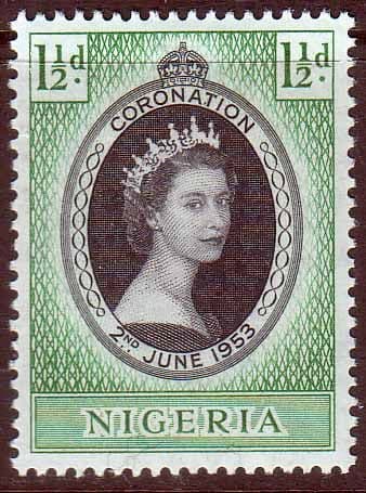 Nigeria Queen Elizabeth II 1953 Coronation Fine Mint