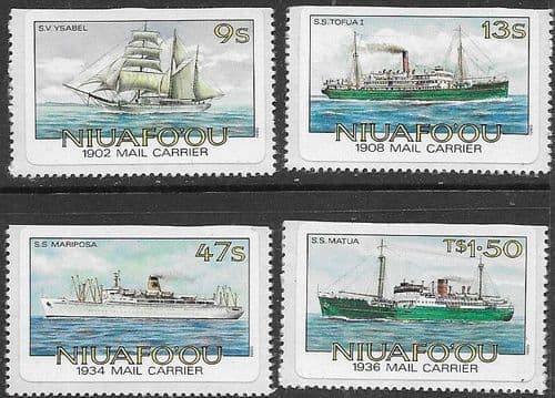 Niuafo'ou 1885 Mail Ships Set Fine Mint