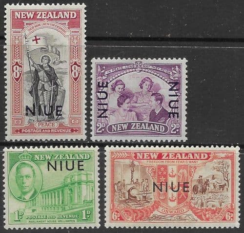 Niue 1946 King George VI Victory Set Fine Mint