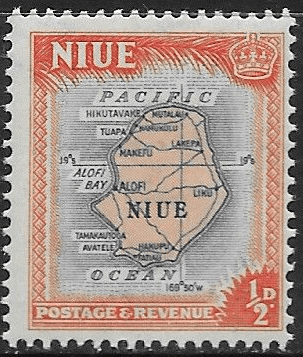 Niue 1950 SG 113 Map Fine Mint