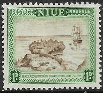 Niue 1950 SG 114 HMS Resolution Fine Mint