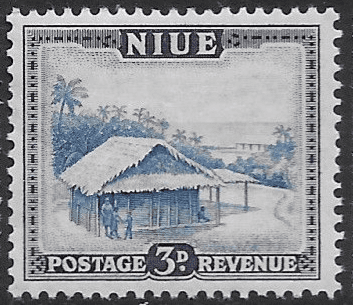 Niue 1950 SG 116 Native Hut Fine Mint