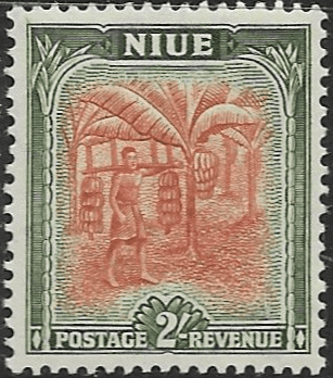Niue 1950 SG 121 Makefu Cave Fine Mint