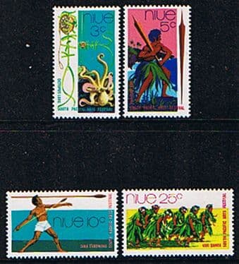 Niue 1972 South Pacific Arts Festival Fiji Set Fine Mint