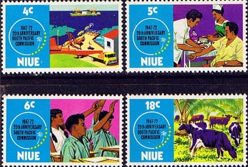 Niue 1972 South Pacific Commission Set Fine Mint
