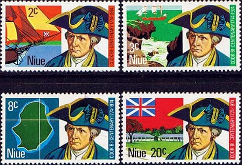 Niue 1974 Bicentenary of Captain Cook's Visit Set Fine Mint