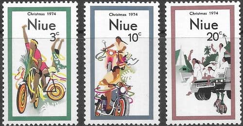 Niue 1974 Christmas Set Fine Mint
