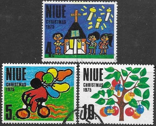 Niue 1975 Christmas Set Fine Used